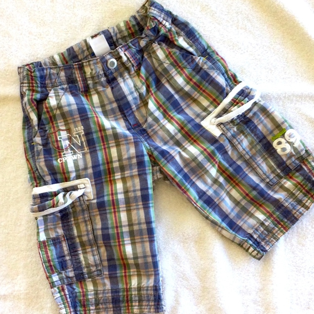 Naartjie plaid cargo shorts